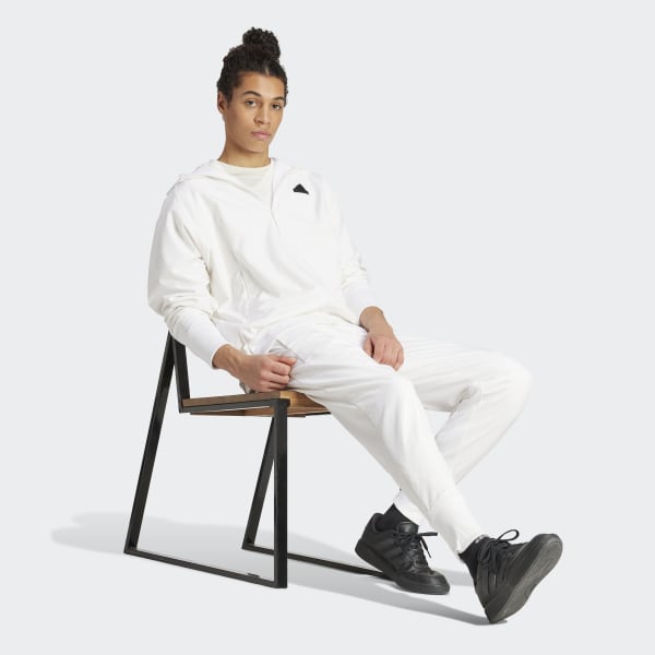 adidas フード付き　中綿ベスト　ホワイト org.jpg
