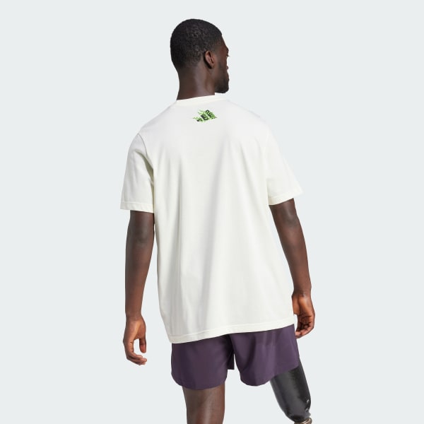 Beige adidas Running Earth Day Graphic Tee