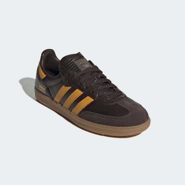 Adidas samba og white hotsell green brown