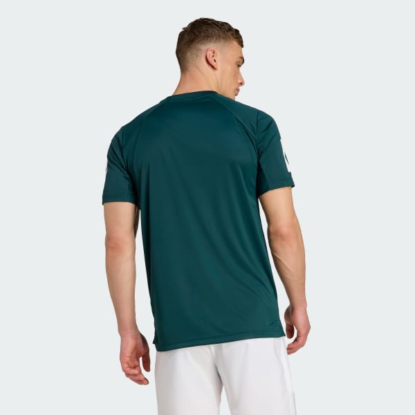 Verde Playera de Tenis Club Climacool 3 Franjas