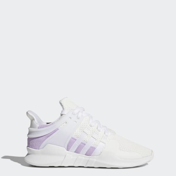white and purple adidas shoes