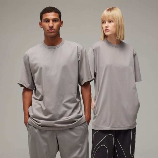 Grey Y-3 Premium Short Sleeve Tee