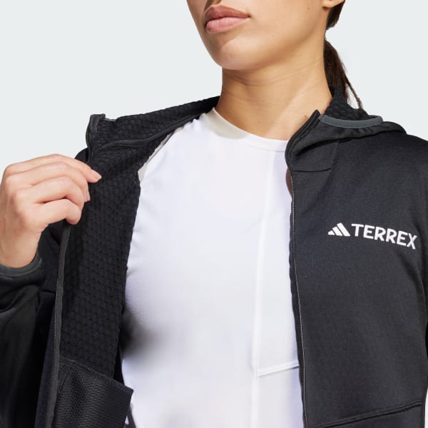 adidas Terrex Xperior Climawarm Light Fleece Hooded Jacket