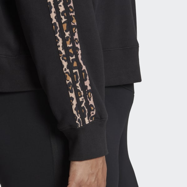 cerná Mikina Logo (plus size) WU176
