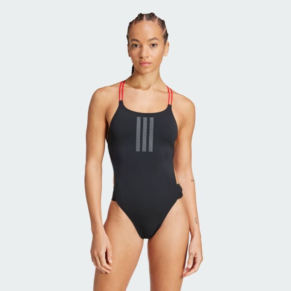 Nero Costume da bagno Ripstream 3-Stripes X-Back