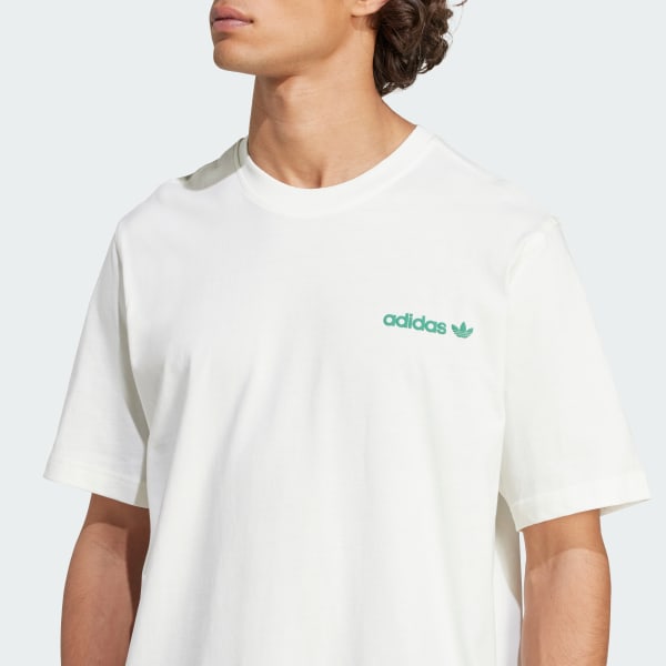 White Calm Coffee Bear Graphic Tee