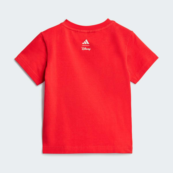 Red ADIDAS DISNEY MICKEY MOUSE TEE