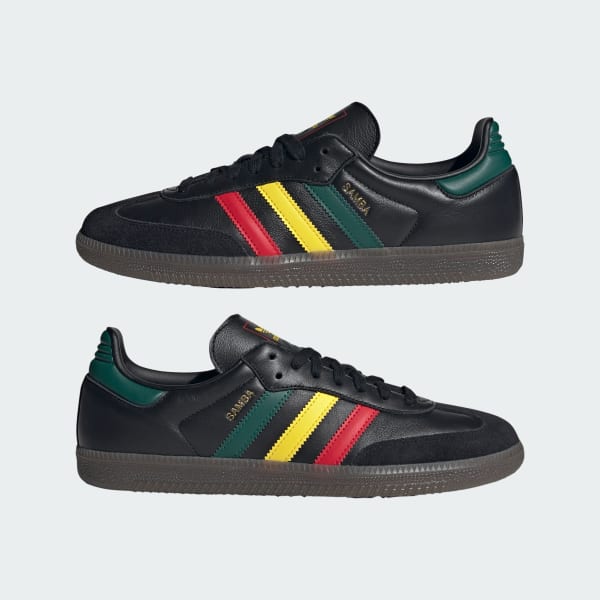Adidas samba noir jaune best sale