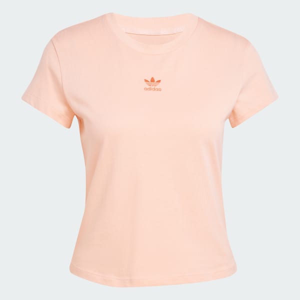 adidas Essentials Slim T-Shirt Pink adidas UK