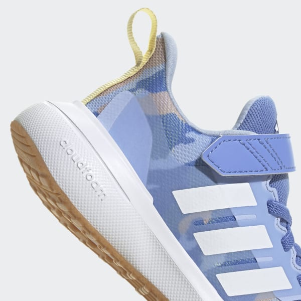 Blue FortaRun 2.0 Cloudfoam Elastic Lace Top Strap Shoes