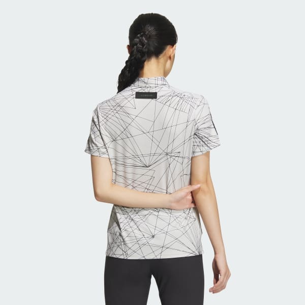 White 에어로레디 그래픽 쇼트 슬리브 폴로 셔츠