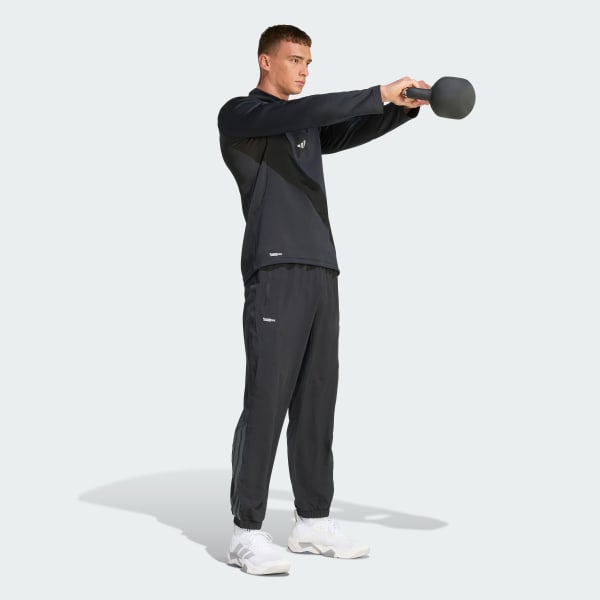 cerná SPORTOVNÍ KALHOTY TECH ESSENTIALS WORKOUT