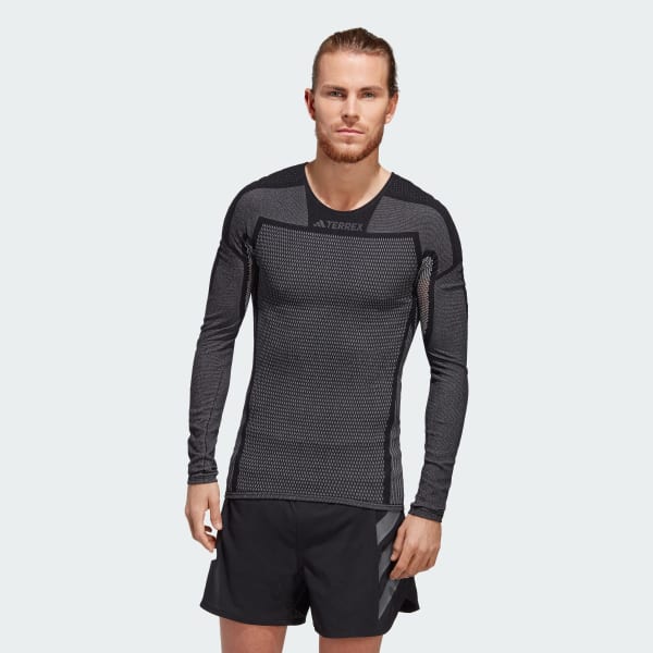 zwart Terrex DRYNAMO™ Long Sleeve Baselayer Tee