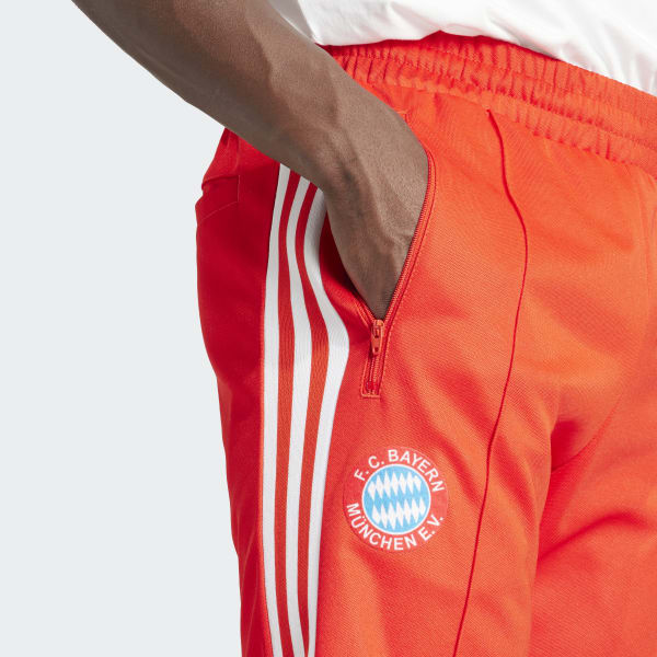 Adidas beckenbauer track pants orange online