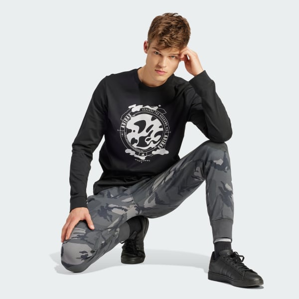 Cinza Calça Camuflada Seasonal Essentials