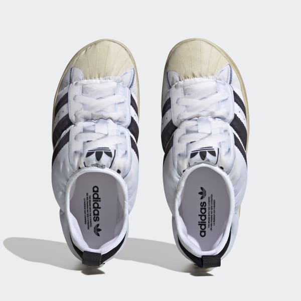 adidas Superstar Puffylette Shoes - White | Free Shipping with