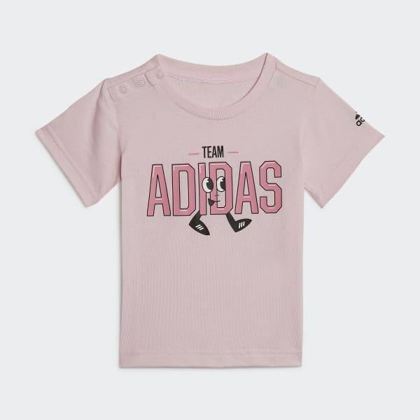 Girls on sale pink adidas