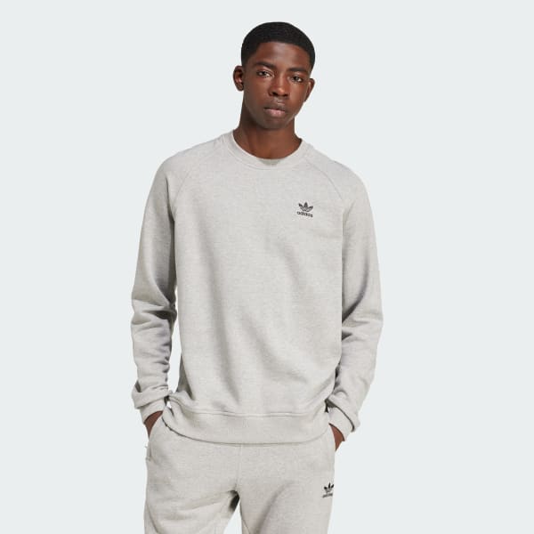 Gris Sudadera Trifolio Essentials Cuello Redondo
