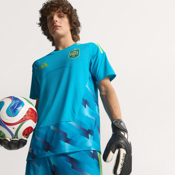 Azul Camisa Goleiro I Jogador Espanha 26