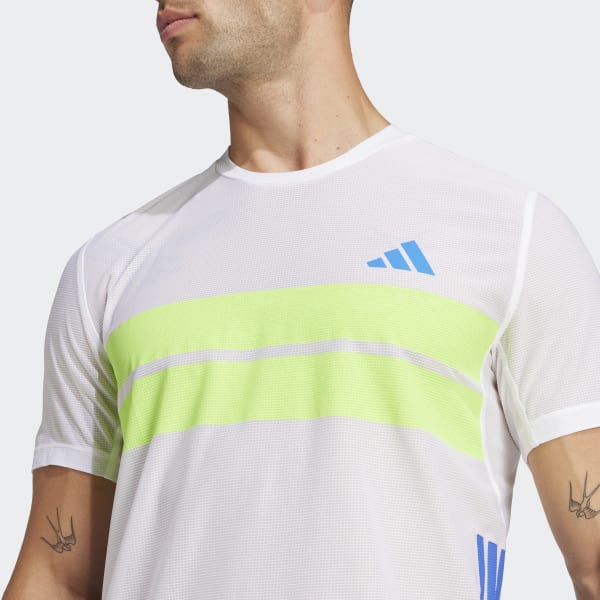 【Adidas コリア】 Adizero Retro Running Tee adidas Adizero Retro Running Tee - White | Free Shipping