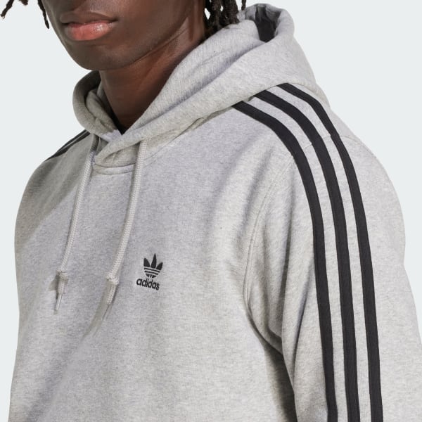 adidas Adicolor Classics 3-Stripes Hoodie - Grey | Free