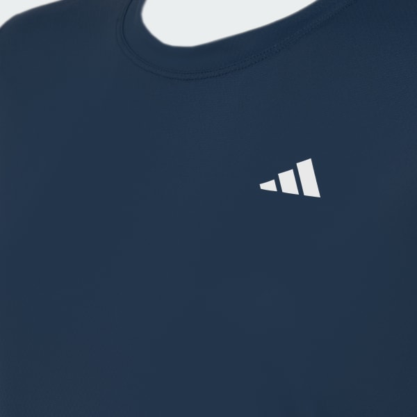 Azul Camiseta Corrida De Poliamida