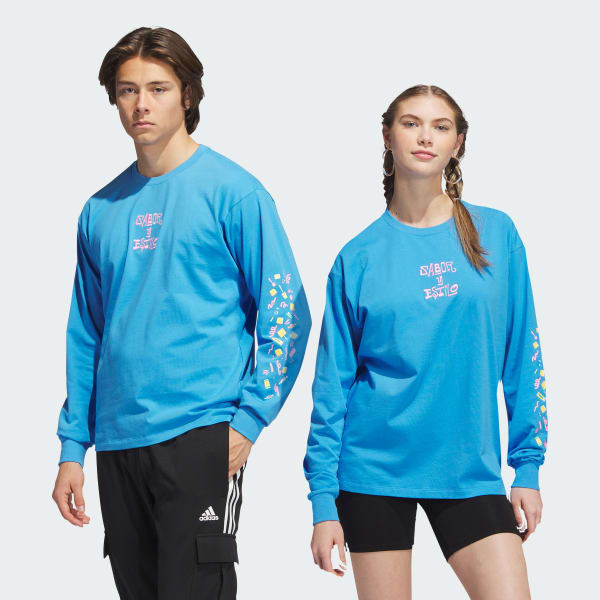 Blue Hispanic Heritage Long Sleeve Graphic Tee