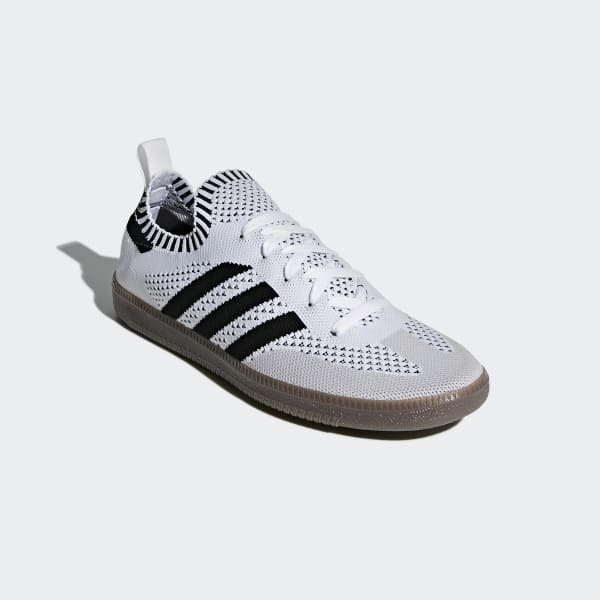 adidas white knitted trainers