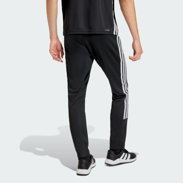 Negro PANTALÓN DE ENTRENAMIENTO DE PUNTO ESSENTIALS ALL-SET 3 STRIPES