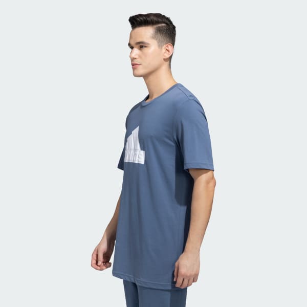 Blue FUTURE ICONS BADGE OF SPORT TEE
