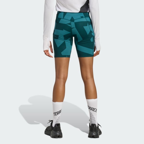 Grun Terrex Multi 8-Inch Printed kurze Leggings
