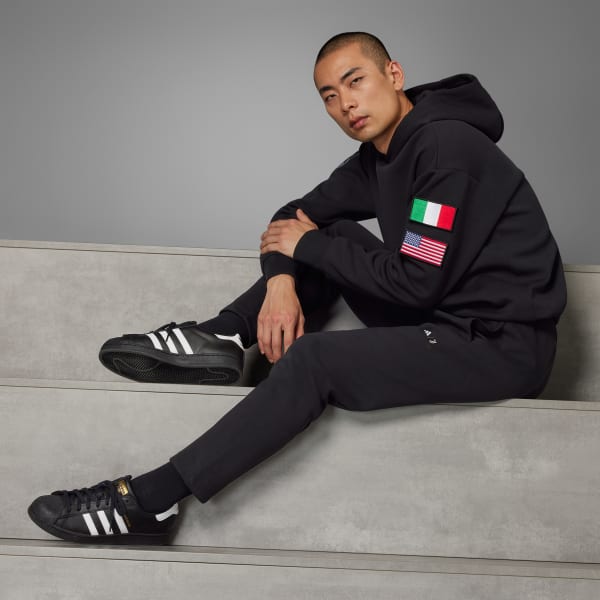 สีดำ กางเกงขายาวผ้าทอสองหน้า Juventus x NASA-inspired Seasonal