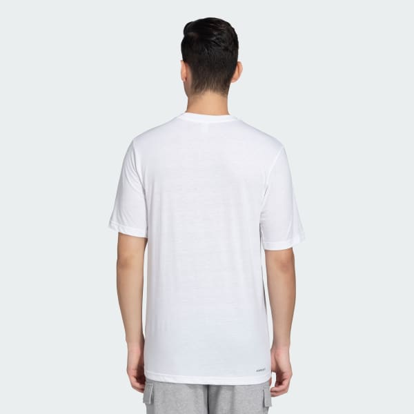 White TRAIN ESSENTIALS BIG LOGO TEE