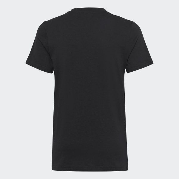 Black Essentials Big Logo Cotton Slim Tee