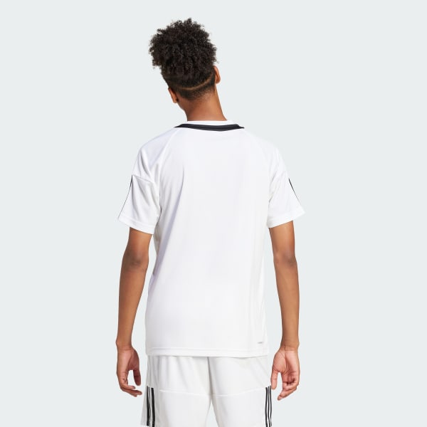 Blanco Playera Sereno AEROREADY 3 Franjas