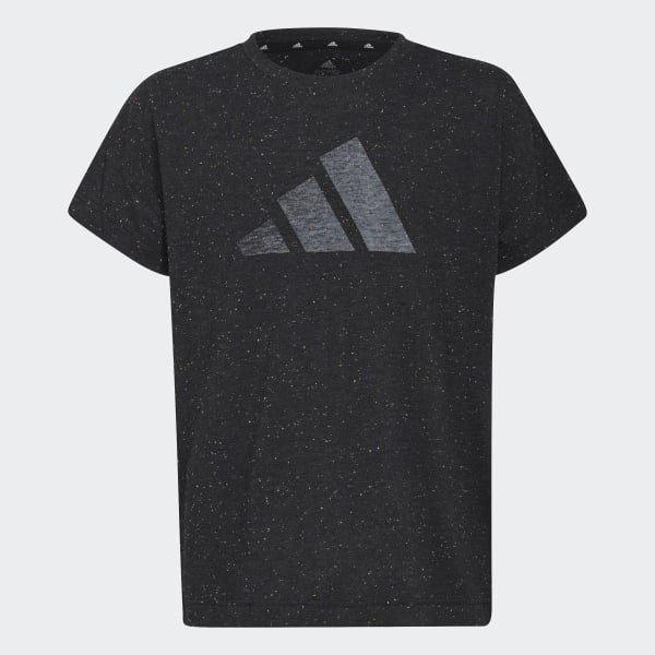 Black Future Icons 3-Stripes Loose Cotton Tee