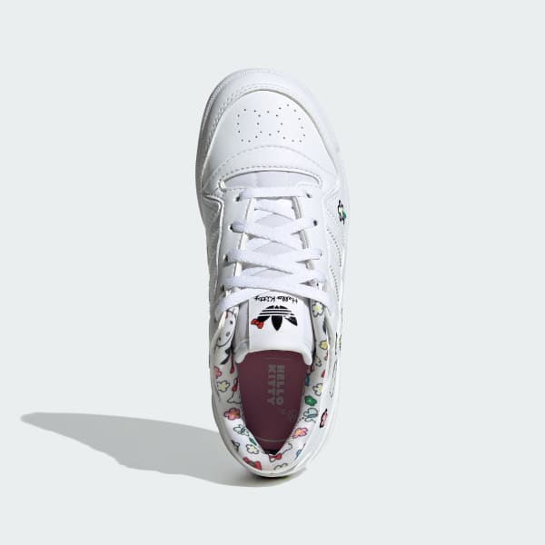 White adidas Originals x Hello Kitty Forum Low Shoes Kids