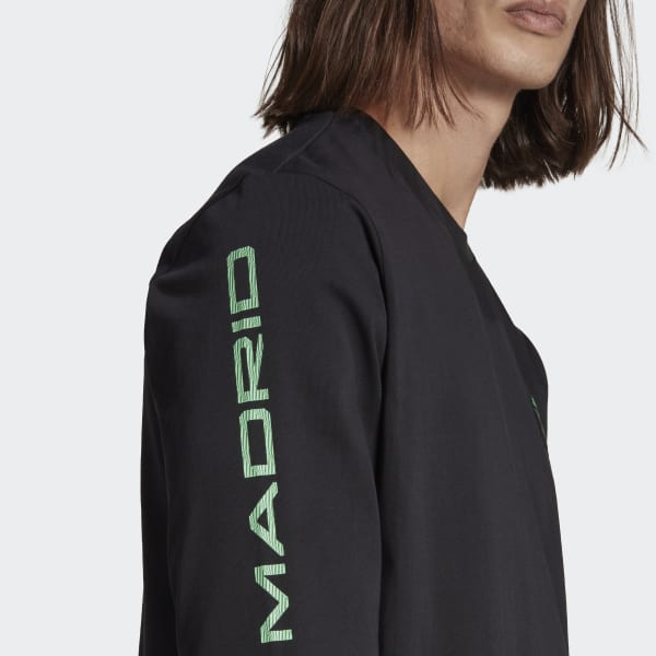 cierna Tričko Real Madrid Tiro 21 Lifestyler Long Sleeve DL028