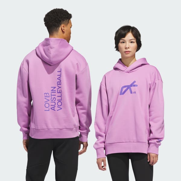 adidas LOVB Austin Graphics Hoodie - Purple | Free Shipping with