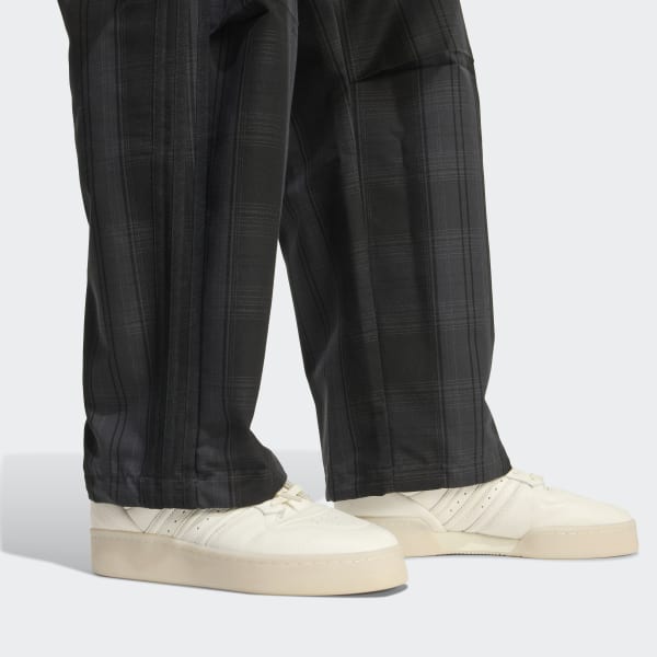 ADIDAS ORIGINALS & ALL BLACKS FIREBIRD PLAID TRACK PANT - Grey