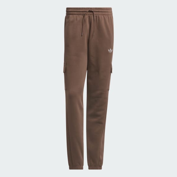 Marrom Calça Moletom Cargo Basketball (Gênero Neutro)