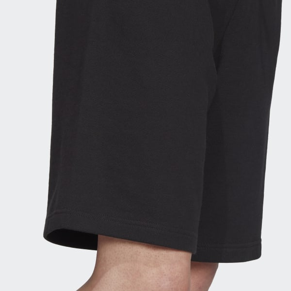 Adidas black 2025 and red shorts