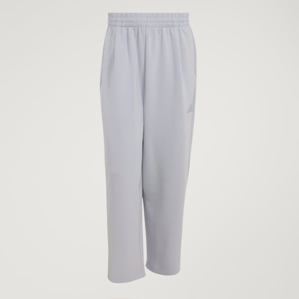 grijs Soft Lux Straight Leg Broek