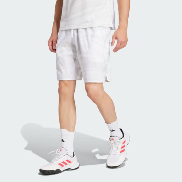 Blanco Shorts de Tenis Club Climacool Estampados