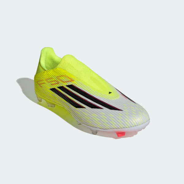 Amarillo Zapatos de Fútbol F50 LEAGUE sin Cordones Terreno Firme/Multiterreno
