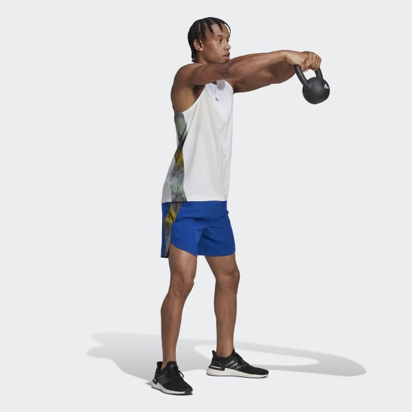 modrá Tréninkové šortky Designed for Movement AEROREADY HIIT Graphic UU682