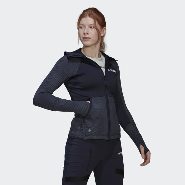 Bla Terrex Tech Flooce Hooded Hiking Fleece Jakke CC806