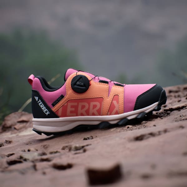 ruzová Terrex Agravic BOA RAIN.RDY Trail Running Shoes