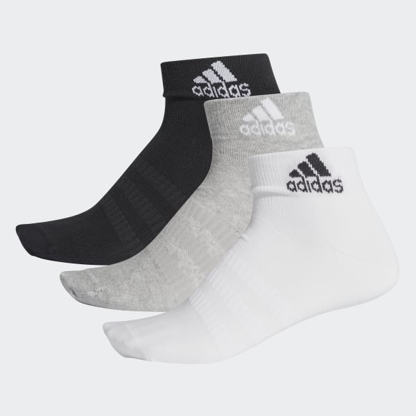 Grey Ankle Socks 3 Pairs FXI56