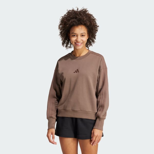 Adidas women's athletics french terry crewneck pullover store